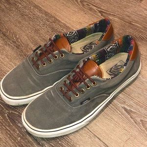 Vans gray and multi color classics